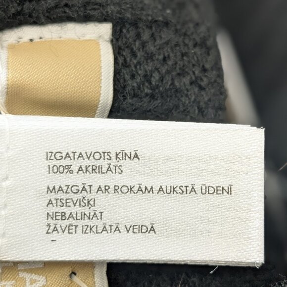 MICHAEL Michael Kors Women's Wide-Rib Button Turtleneck Poncho Black NWT - Picture 13 of 14